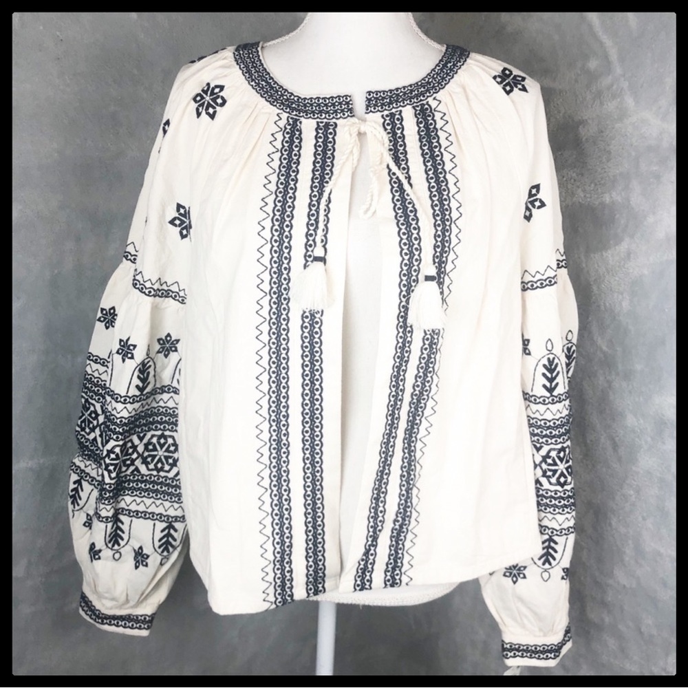 INC Embroidered Bomber Jacket
